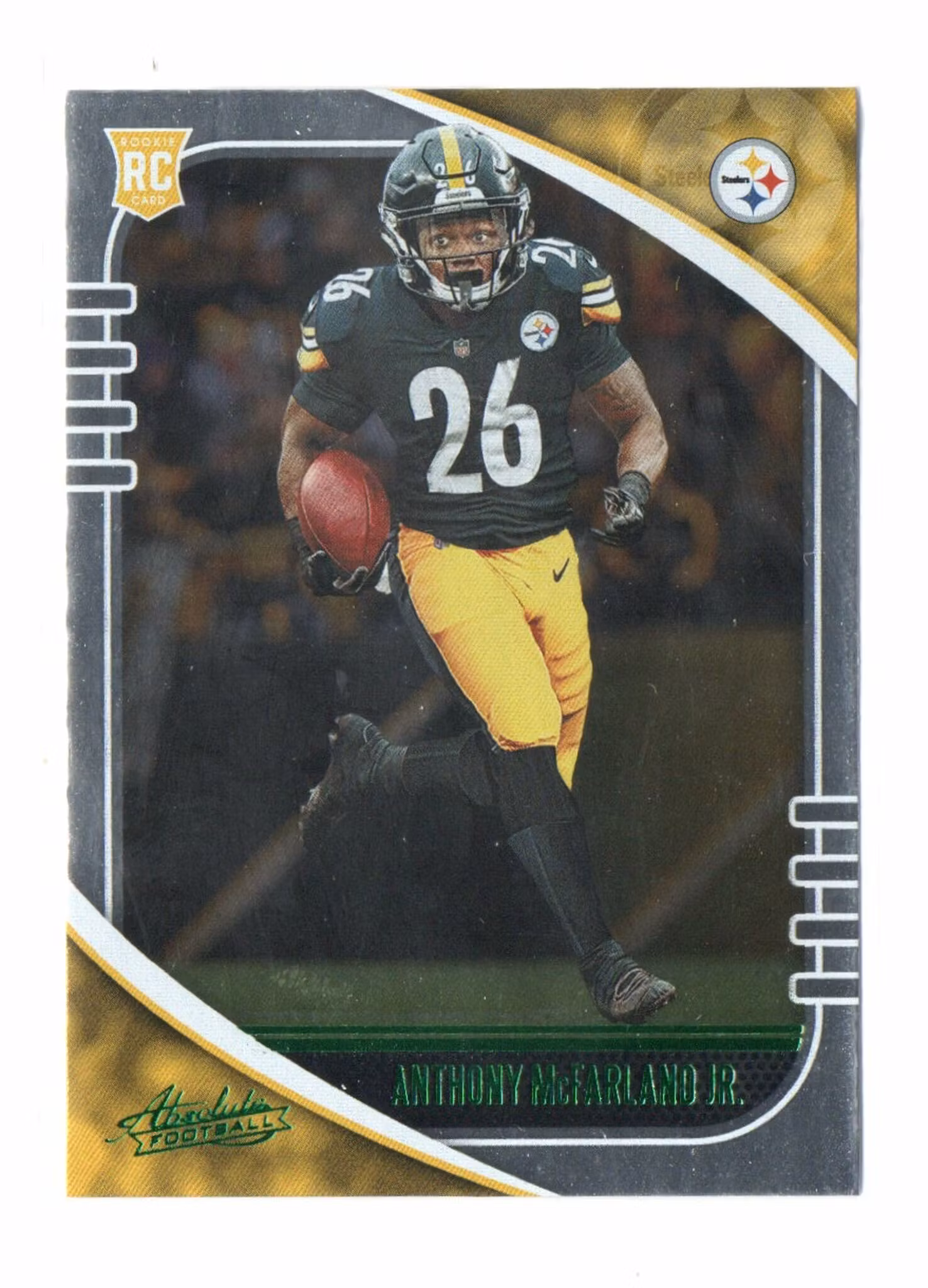 2020 Absolute Green #106 Anthony McFarland Jr. (15-X285-NFLSTEELERS)