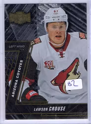 2016-17 Fleer Showcase Metal Universe #MU39 Lawson Crouse (10-X32-COYOTES)