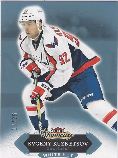 2016-17 Fleer Showcase White Hot #98 Evgeny Kuznetsov (40-X104-CAPITALS)