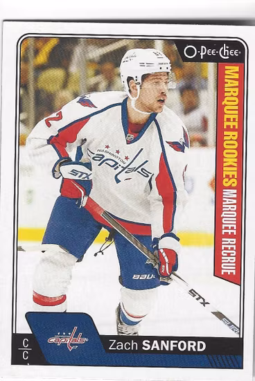 2016-17 O-Pee-Chee #673 Zach Sanford RC (10-10x6-CAPITALS)