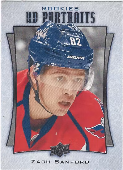2016-17 Upper Deck UD Portraits #P76 Zach Sanford (15-3x4-CAPITALS)