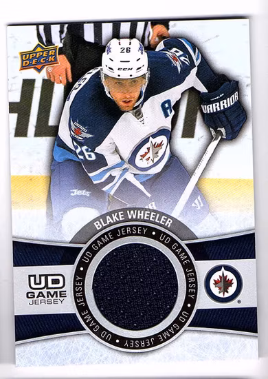 2015-16 Upper Deck Game Jerseys #GJBW Blake Wheeler 1C (30-X59-NHLJETS)