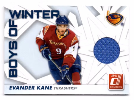 2010-11 Donruss Boys of Winter Threads #3 Evander Kane (40-34x7-THRASHERS)