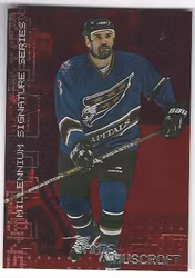 1999-00 BAP Millennium Ruby #244 Jamie Huscroft (10-143x1-CAPITALS)