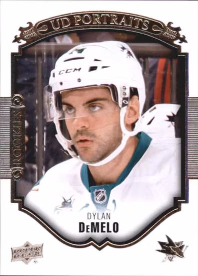 2015-16 Upper Deck UD Portraits #P96 Dylan DeMelo (10-X64-SHARKS)