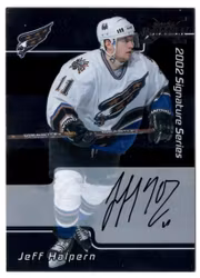 2002-03 BAP Signature Series Autograph Buybacks 2001 #172 Jeff Halpern (40-X132-CAPITALS)