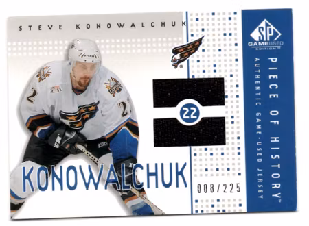 2002-03 SP Game Used Piece of History #PHKO Steve Konowalchuk (40-C2-CAPITALS)