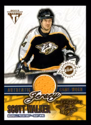 2002-03 Titanium Jerseys #38 Scott Walker (30-C2-PREDATORS)
