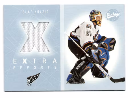 2002-03 Upper Deck Vintage Jerseys #EEOK Olaf Kolzig (40-X131-CAPITALS)