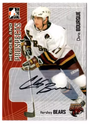 2005-06 ITG Heroes and Prospects Autographs #ACBQ Chris Bourque (30-X125-CAPITALS)