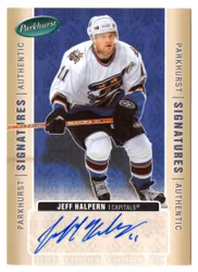 2005-06 Parkhurst Signatures #JH Jeff Halpern (40-X125-CAPITALS)