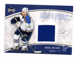 2005-06 Upper Deck Ice Frozen Fabrics #FFDW Doug Weight (40-37x5-BLUES)