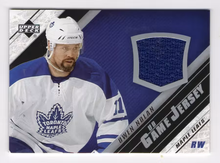 2005-06 Upper Deck Jerseys #JON Owen Nolan (40-36x9-MAPLE LEAFS)