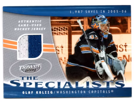 2006-07 UD Powerplay Specialists #SOK Olaf Kolzig (40-30x2-CAPITALS)