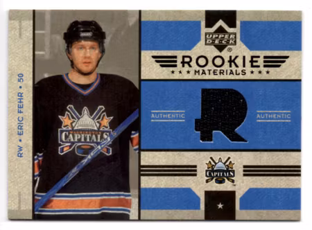 2006-07 Upper Deck Rookie Materials #RMEF Eric Fehr (40-32x8-CAPITALS)