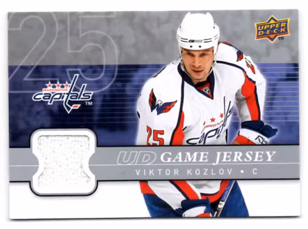 2008-09 Upper Deck Game Jerseys #GJ2KZ Viktor Kozlov (40-X83-CAPITALS)
