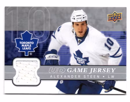 2008-09 Upper Deck Game Jerseys #GJAL Alexander Steen (40-X83-MAPLE LEAFS)