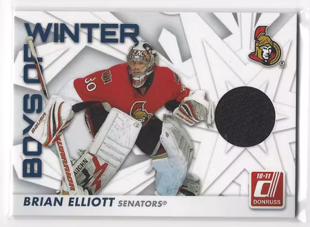 2010-11 Donruss Boys of Winter Threads #47 Brian Elliott (30-X137-SENATORS)