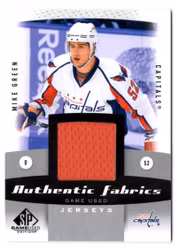 2010-11 SP Game Used Authentic Fabrics #AFMG Mike Green (40-X85-CAPITALS)