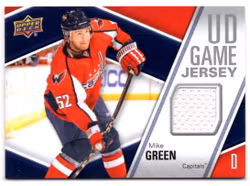 2011-12 Upper Deck Game Jerseys #GJMG Mike Green D (40-125x8-CAPITALS)