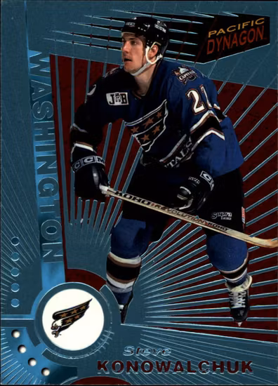 1997-98 Pacific Dynagon Ice Blue #132 Steve Konowalchuk (40-X65-CAPITALS)