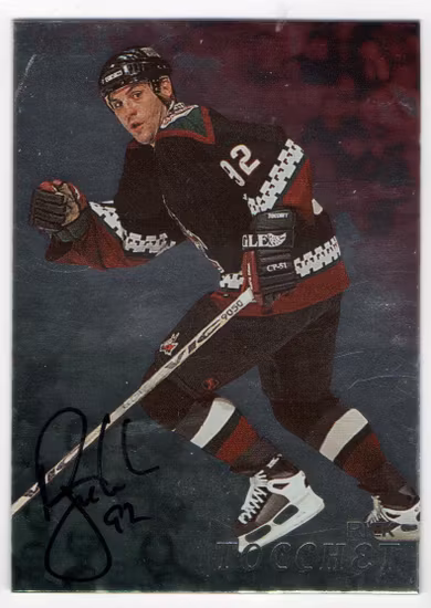 1998-99 Be A Player Autographs #105 Rick Tocchet (40-X101-COYOTES)