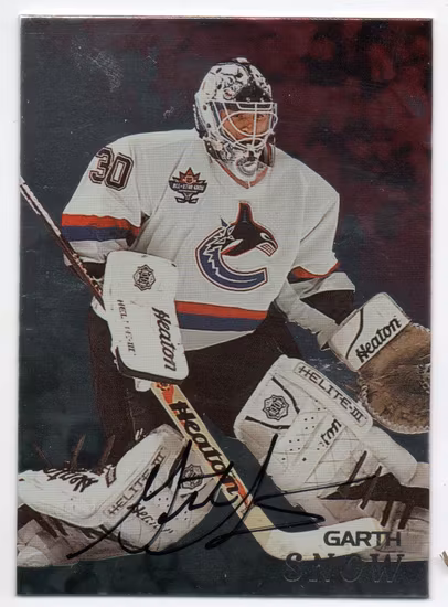 1998-99 Be A Player Autographs #144 Garth Snow (40-X123-CANUCKS)
