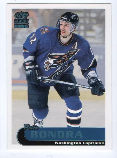 1999-00 Paramount Ice Blue #242 Peter Bondra (40-X66-CAPITALS)