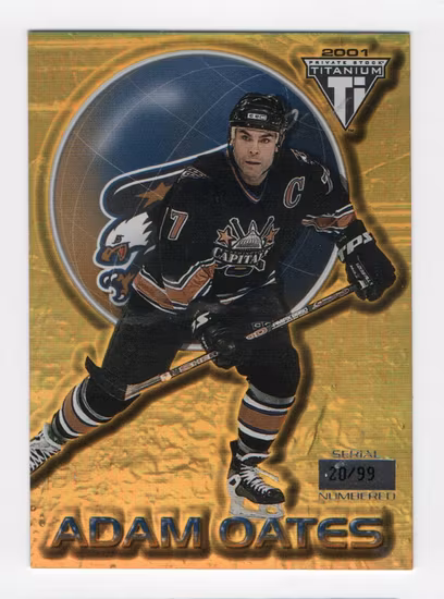 2000-01 Titanium Gold #100 Adam Oates (40-X70-CAPITALS)