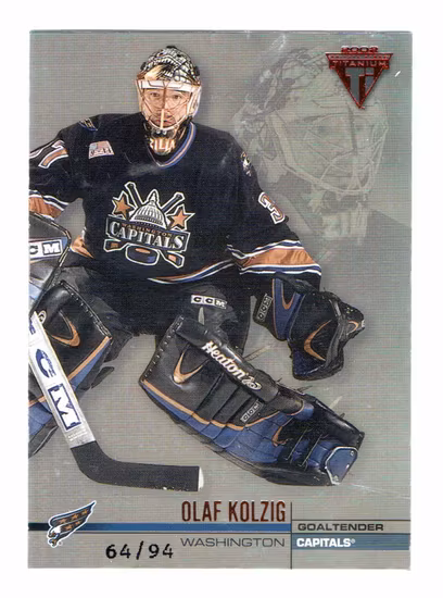 2001-02 Titanium Hobby Red #143 Olaf Kolzig (40-X67-CAPITALS)