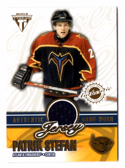 2002-03 Titanium Jerseys #4 Patrik Stefan (40-C2-THRASHERS)