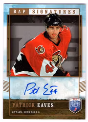 2006-07 Be A Player Signatures #EA Patrick Eaves (40-X30-SENATORS)