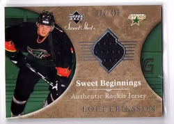 2006-07 Sweet Shot #120 Loui Eriksson JSY RC (40-X35-NHLSTARS)