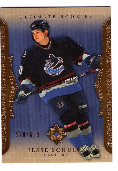 2006-07 Ultimate Collection #100 Jesse Schultz RC (30-X46-CANUCKS)