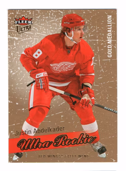 2008-09 Ultra Gold Medallion #214 Justin Abdelkader (40-267x4-RED WINGS)