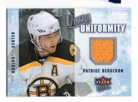 2008-09 Ultra Uniformity #UAPB Patrice Bergeron (40-X59-BRUINS)