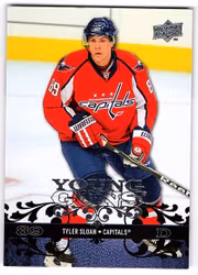 2008-09 Upper Deck #498 Tyler Sloan YG RC (40-X24-CAPITALS)