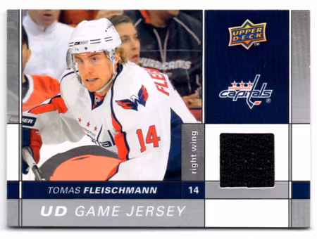 2009-10 Upper Deck Game Jerseys #GJ2TF Tomas Fleischmann (30-X3-CAPITALS)