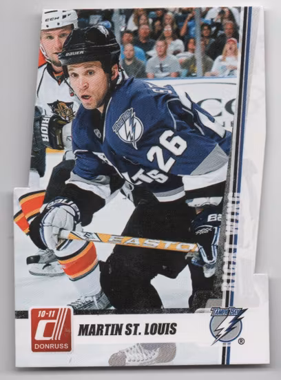 2010-11 Donruss Die-Cut Gems #115 Martin St. Louis (40-X136-LIGHTNING)