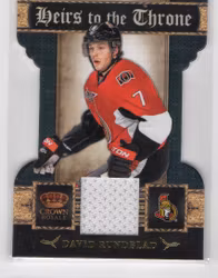 2011-12 Crown Royale Heirs To The Throne Materials #20 David Rundblad (40-X82-SENATORS)