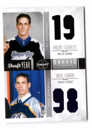 2011-12 Panini Rookie Anthology Draft Year Combo Jerseys #37 Vincent Lecavalier David Legwand (40-X92-LIGHTNING+PREDATORS)