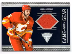 2011-12 Panini Titanium Game Worn Gear #51 Mark Giordano (30-X93-FLAMES)