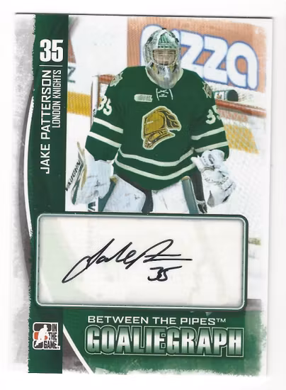 2013-14 Between the Pipes Autographs #AJP Jake Patterson (30-X36-OTHERS)
