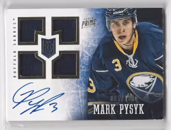 2013-14 Panini Prime #198 Mark Pysyk JSY AU RC (40-X97-SABRES)