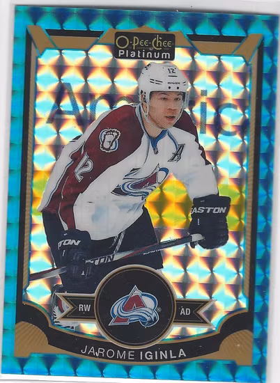 2015-16 O-Pee-Chee Platinum Blue Cubes #85 Jarome Iginla (40-C2-AVALANCHE)