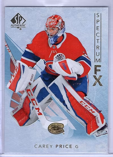2017-18 SP Authentic Spectrum FX #S10 Carey Price (40-X31-CANADIENS)