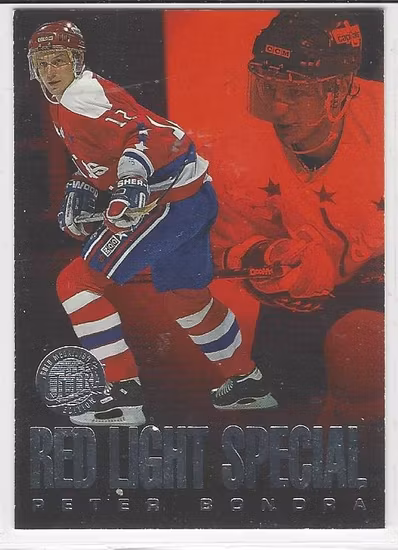 1995-96 Ultra Red Light Specials Gold Medallion #1 Peter Bondra (50-X4-CAPITALS)