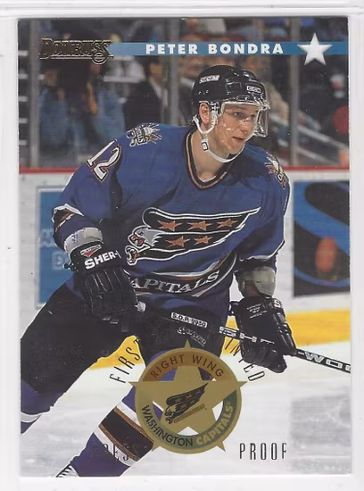 1996-97 Donruss Press Proofs #147 Peter Bondra (20-148x3-CAPITALS)
