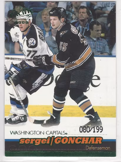 1999-00 Pacific Emerald Green #439 Sergei Gonchar (20-X137-CAPITALS)