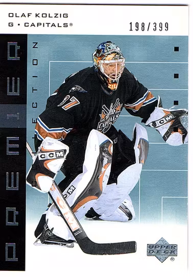 2002-03 UD Premier Collection #55 Olaf Kolzig (20-X82-CAPITALS)